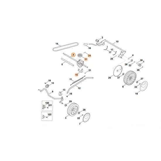STIHL  Zestaw przekładni 6350 007 1001
